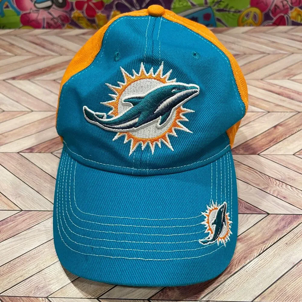 NFL Miami Dolphin's Mens Adjustable Baseball Hat